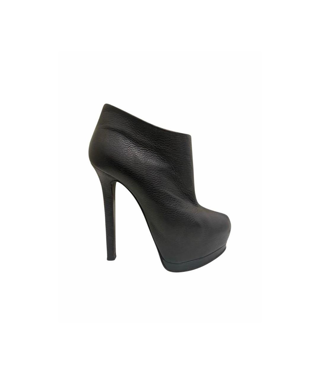 GIUSEPPE ZANOTTI DESIGN Черные кожаные ботильоны, фото 4