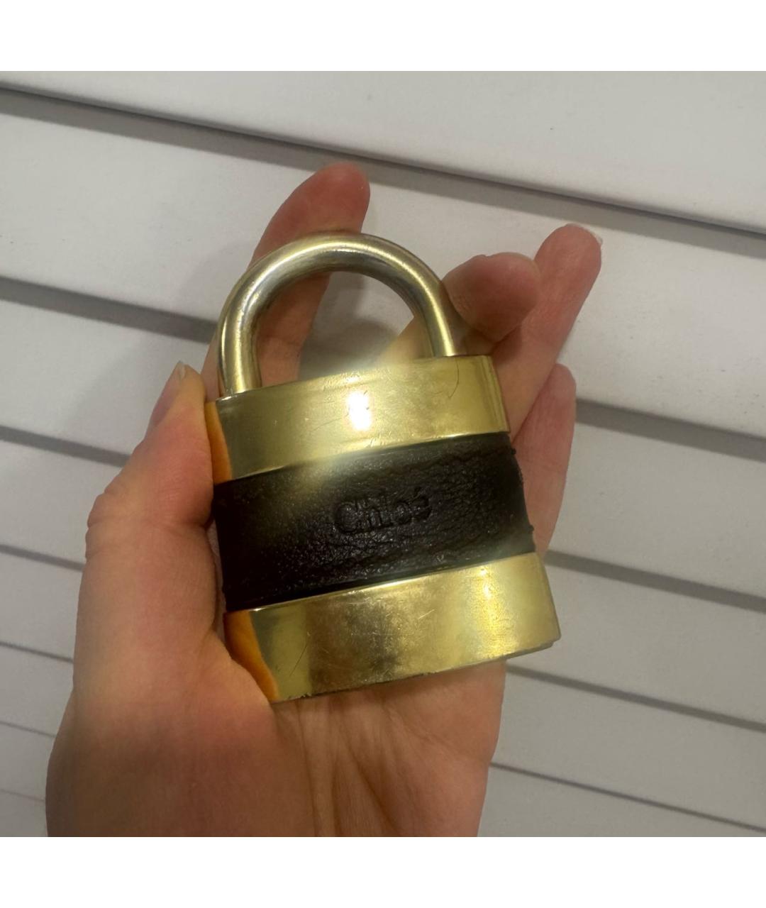 CHLOE Черная кожаная сумка с короткими ручками, фото 8