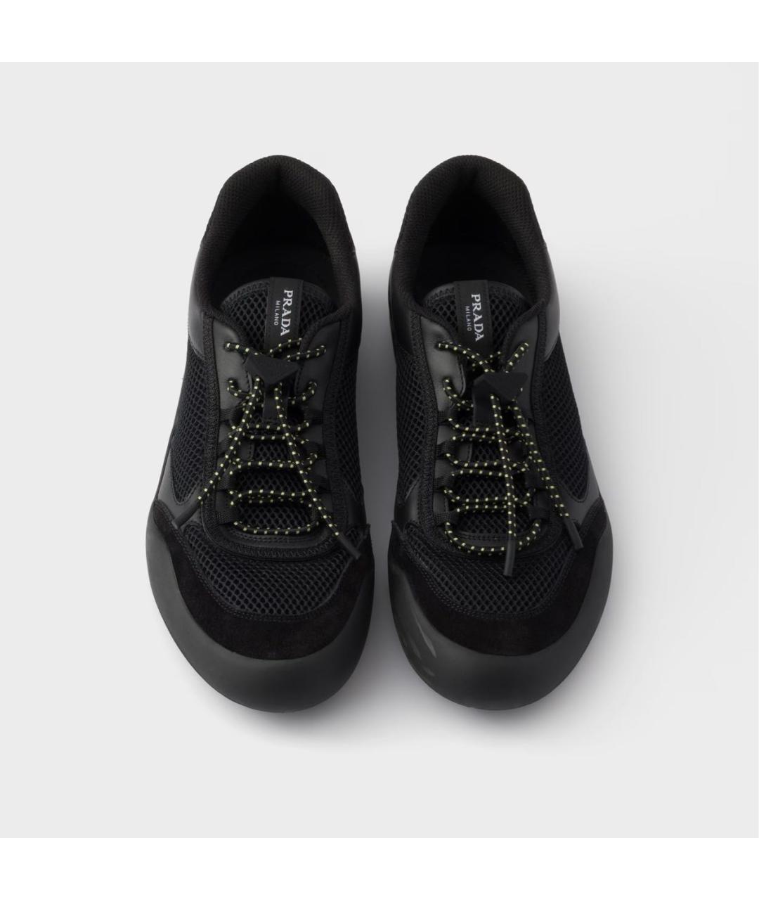 PRADA Черные кроссовки, фото 4