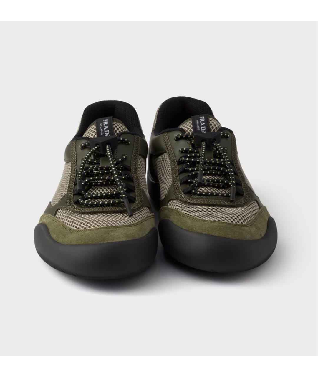 PRADA Хаки кроссовки, фото 6