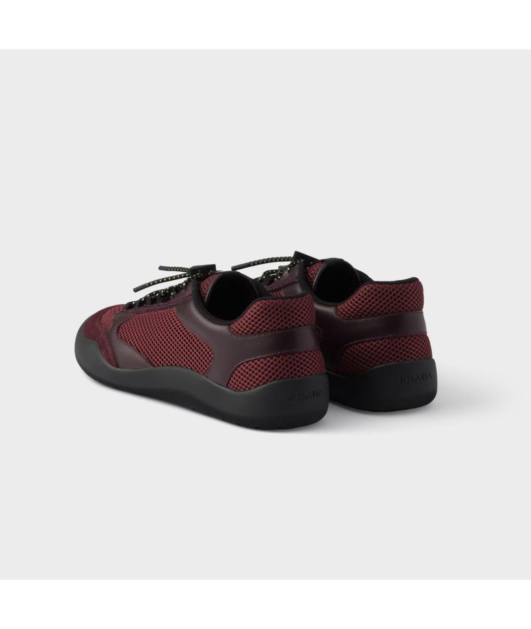 PRADA Бордовые кроссовки, фото 5