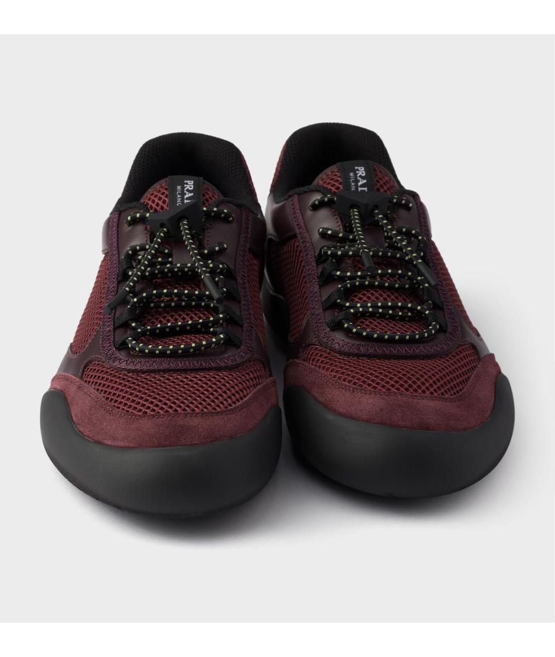 PRADA Бордовые кроссовки, фото 6