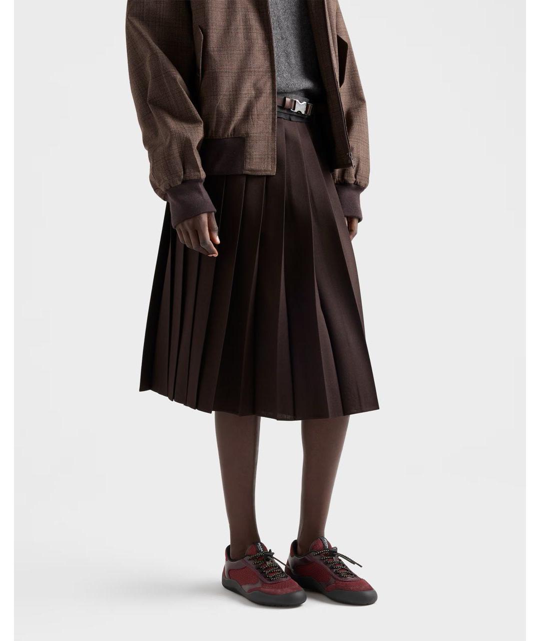 PRADA Бордовые кроссовки, фото 3