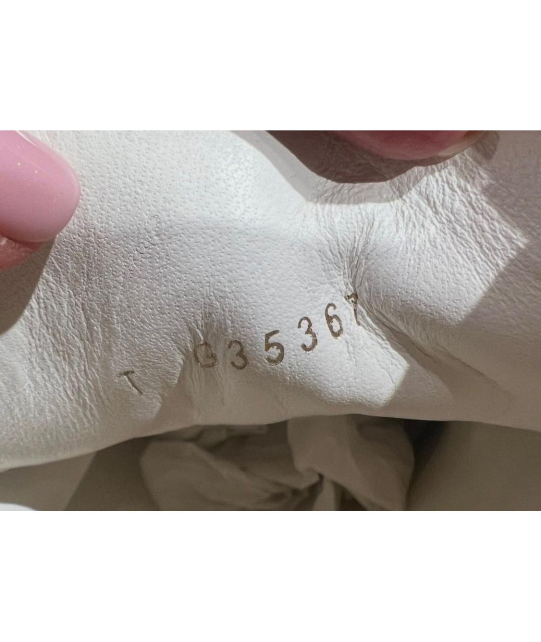 CHANEL Золотые кожаные брогги и оксфорды, фото 8