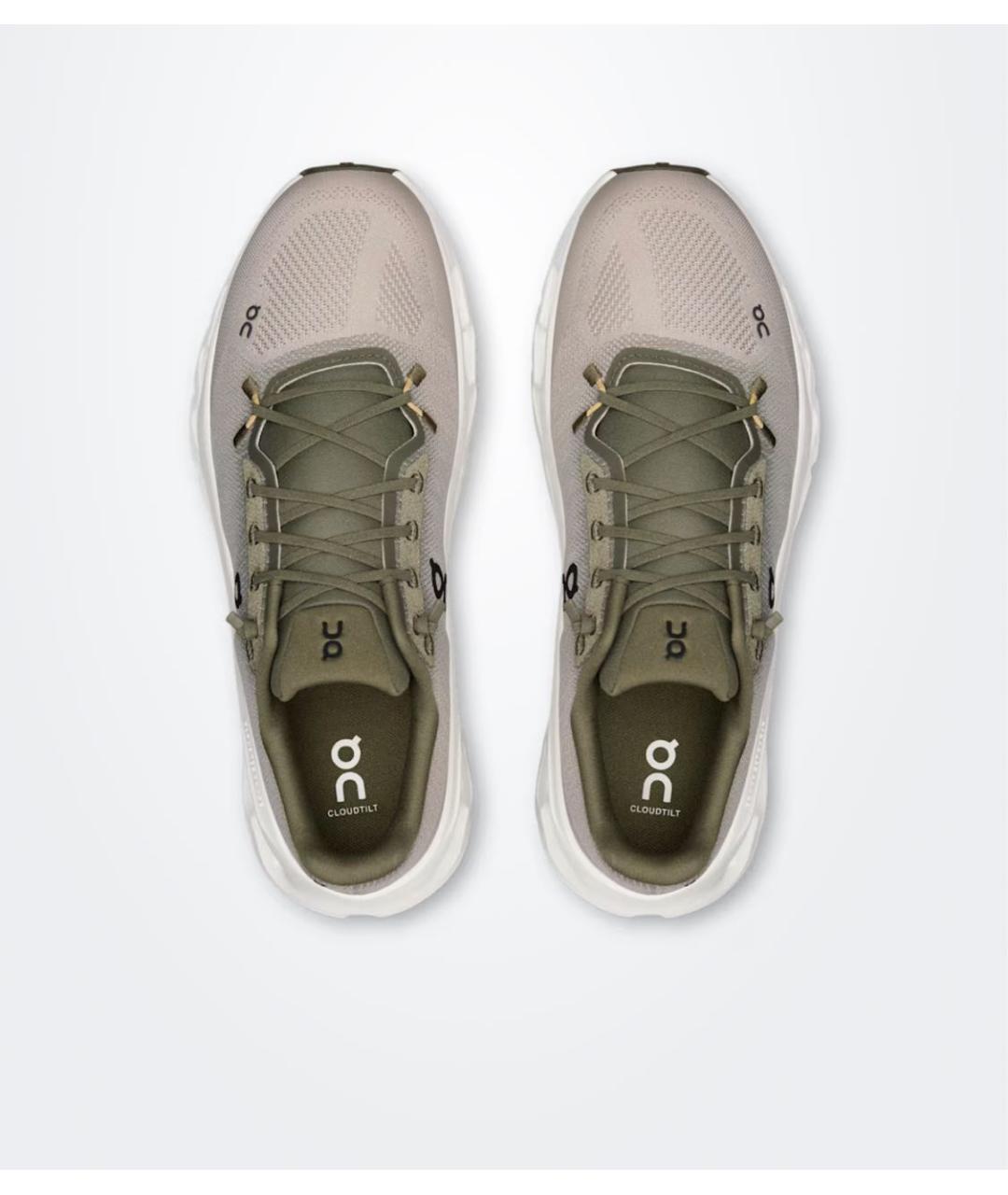 ON Хаки текстильные высокие кроссовки / кеды, фото 5