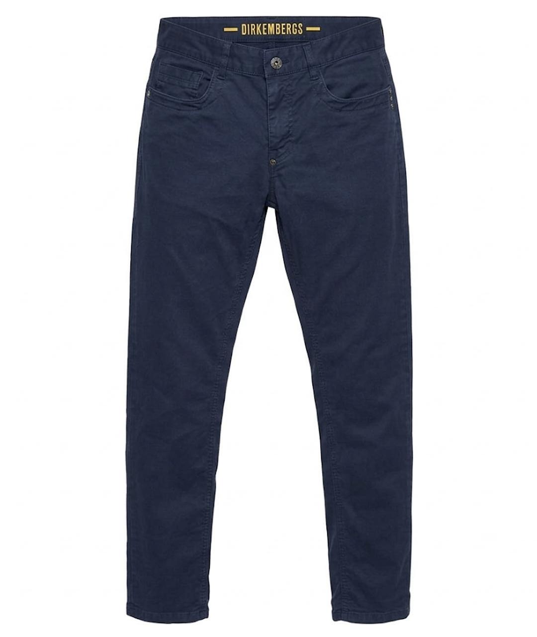 BIKKEMBERGS Темно-синие хлопковые повседневные брюки, фото 1