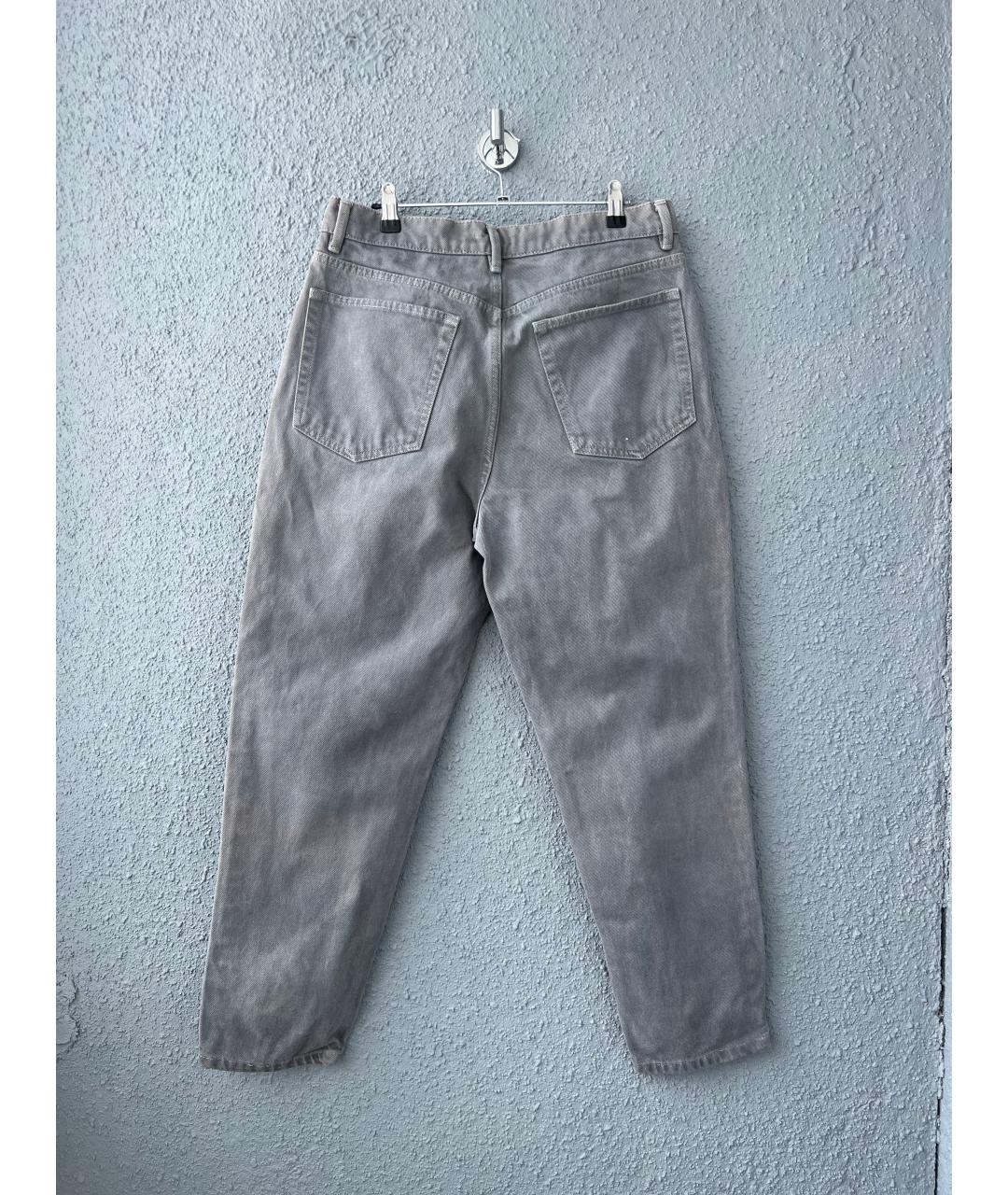 12 STOREEZ Серые хлопковые прямые джинсы, фото 2