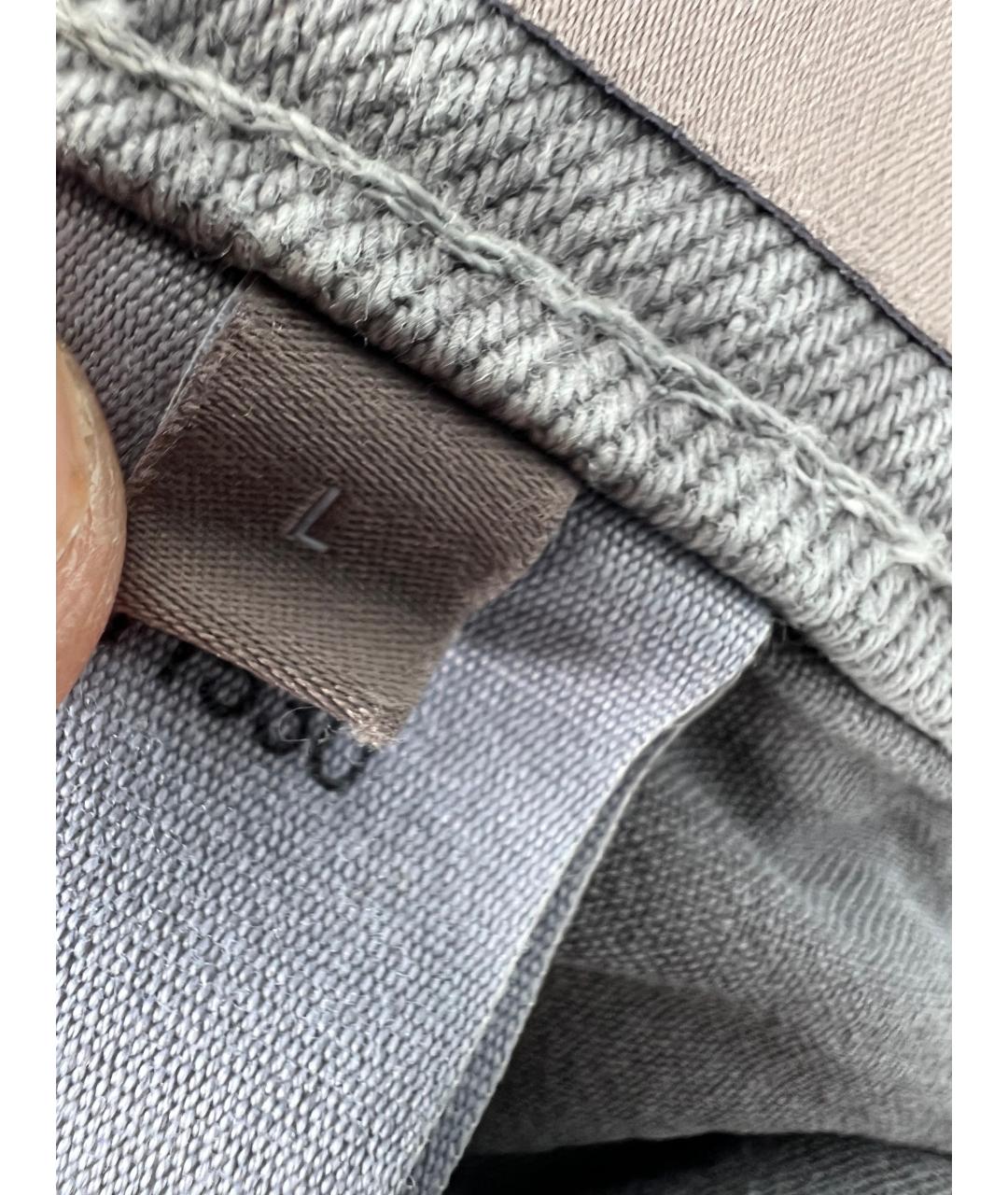 12 STOREEZ Серые хлопковые прямые джинсы, фото 5