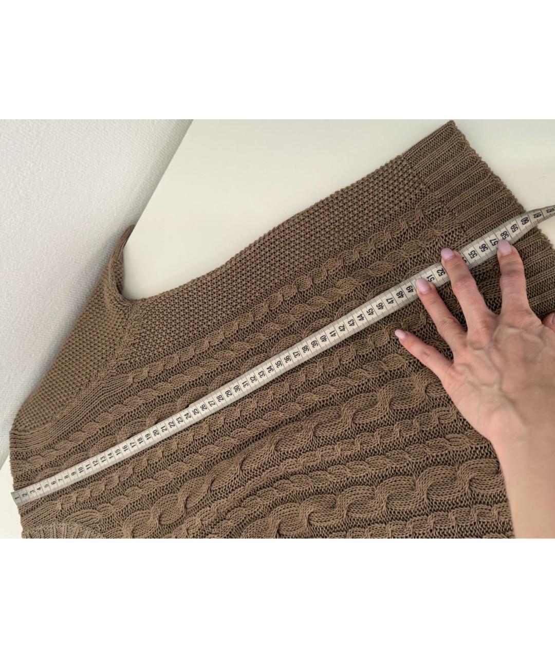 MAX MARA Бежевый льняной джемпер / свитер, фото 6