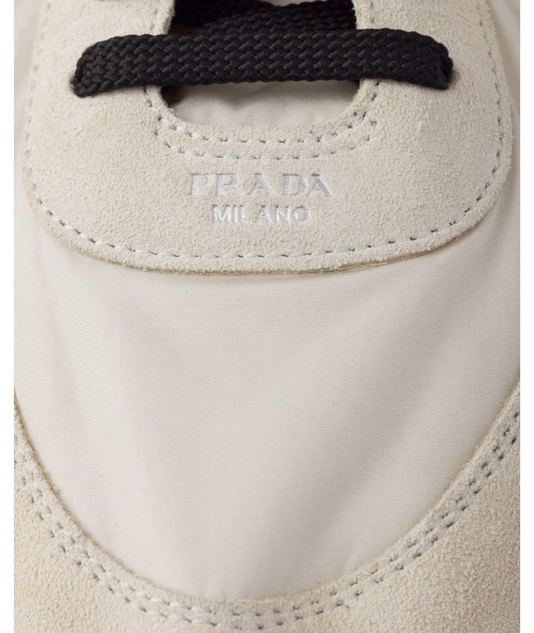 PRADA Бежевые кроссовки, фото 5