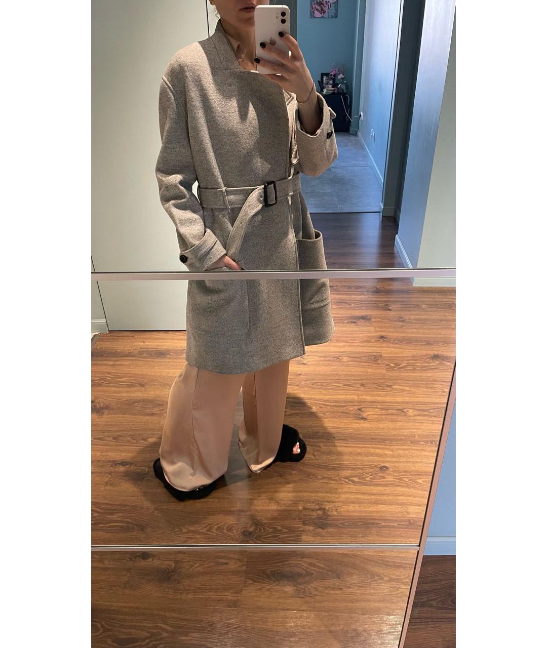 BURBERRY Серое кашемировое пальто, фото 6