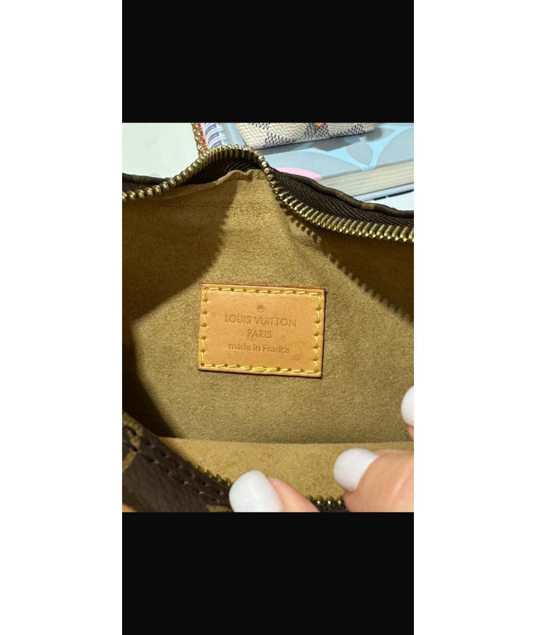 LOUIS VUITTON Коричневая сумка с короткими ручками, фото 2