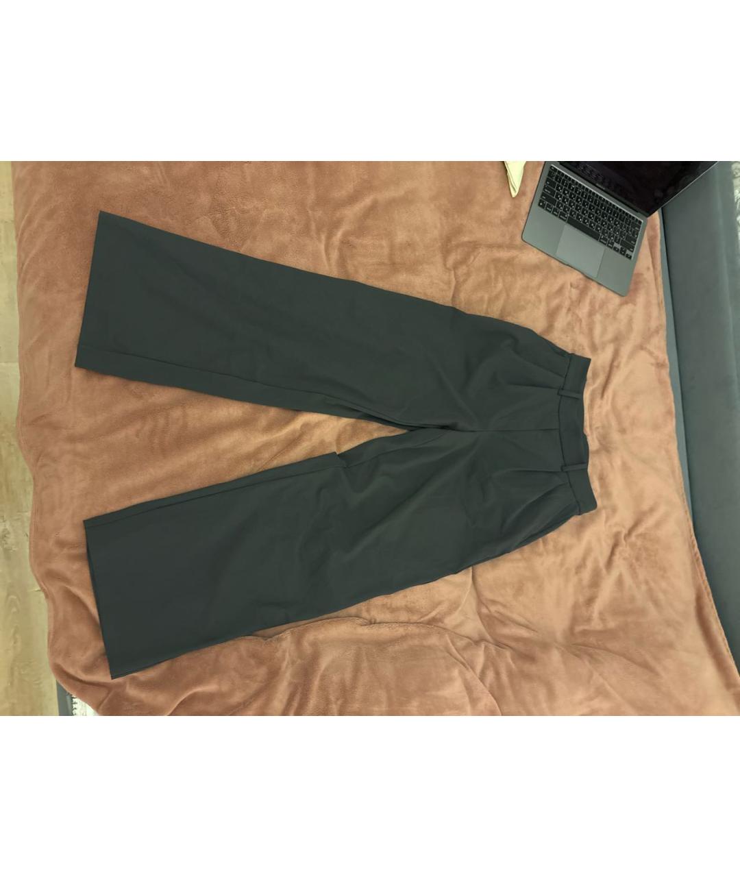 Lululemon Серые хлопко-эластановые брюки широкие, фото 4