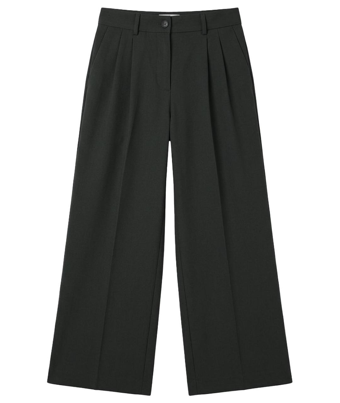 Lululemon Серые хлопко-эластановые брюки широкие, фото 1