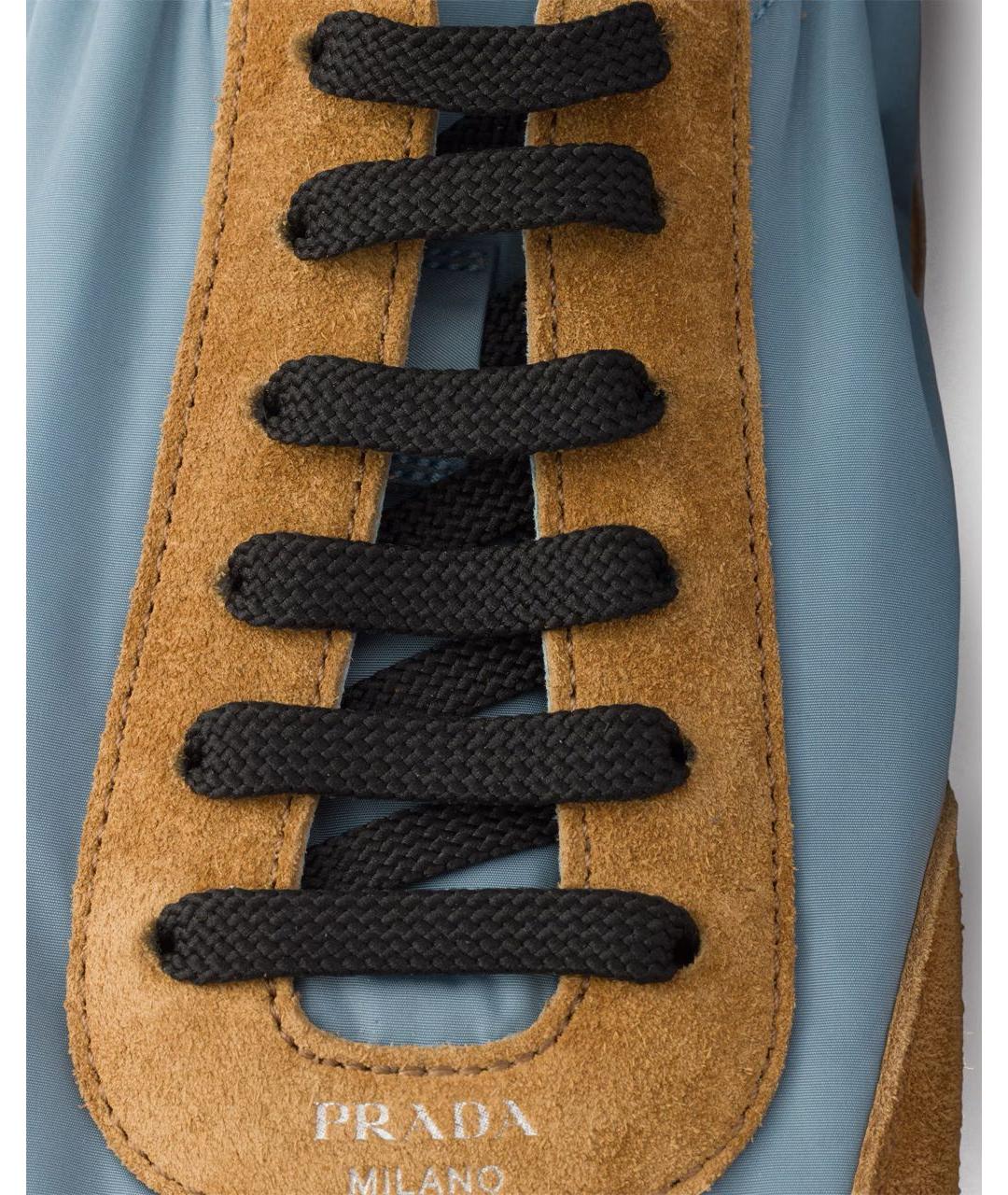 PRADA Коричневые кроссовки, фото 6
