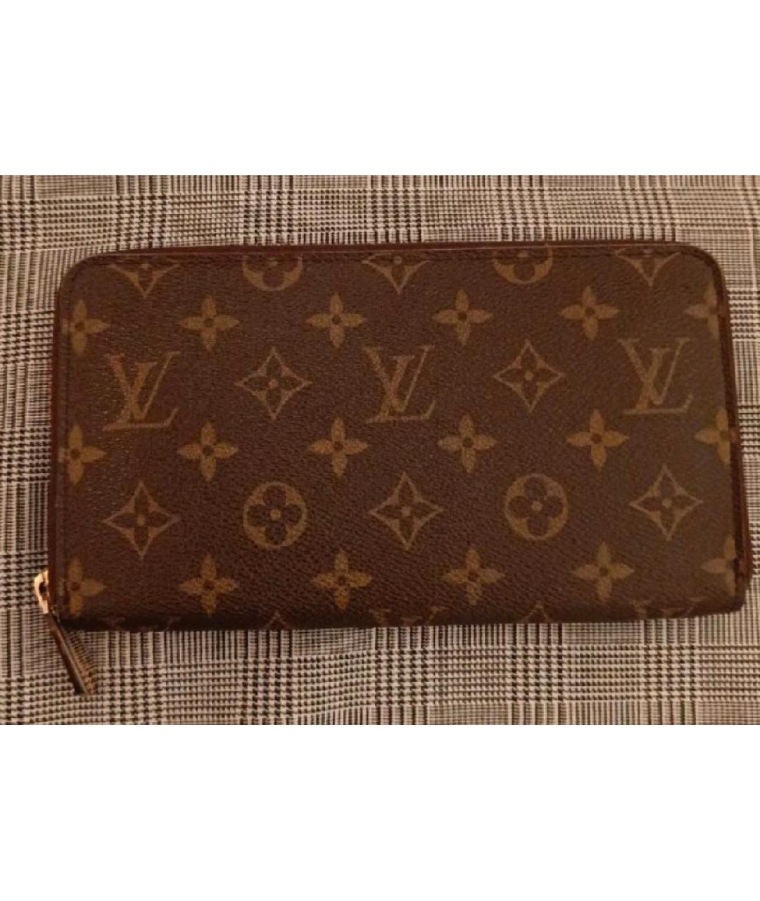 LOUIS VUITTON Коричневый кошелек, фото 9