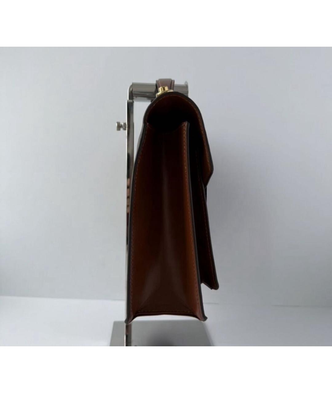 LOUIS VUITTON Коричневая сумка с короткими ручками, фото 3