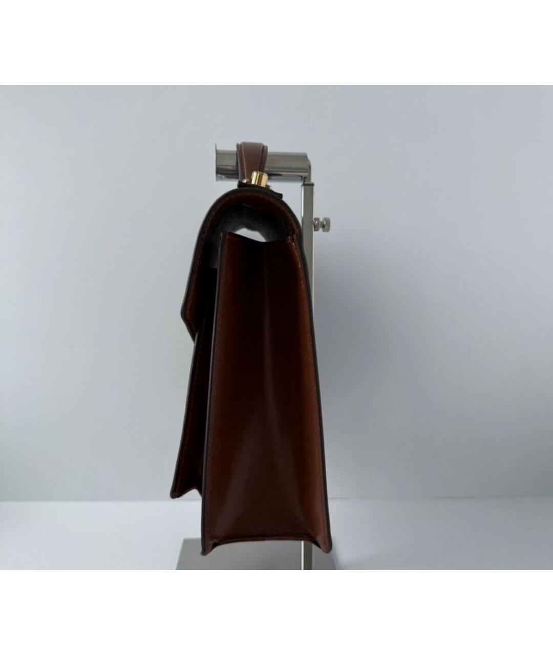 LOUIS VUITTON Коричневая сумка с короткими ручками, фото 4