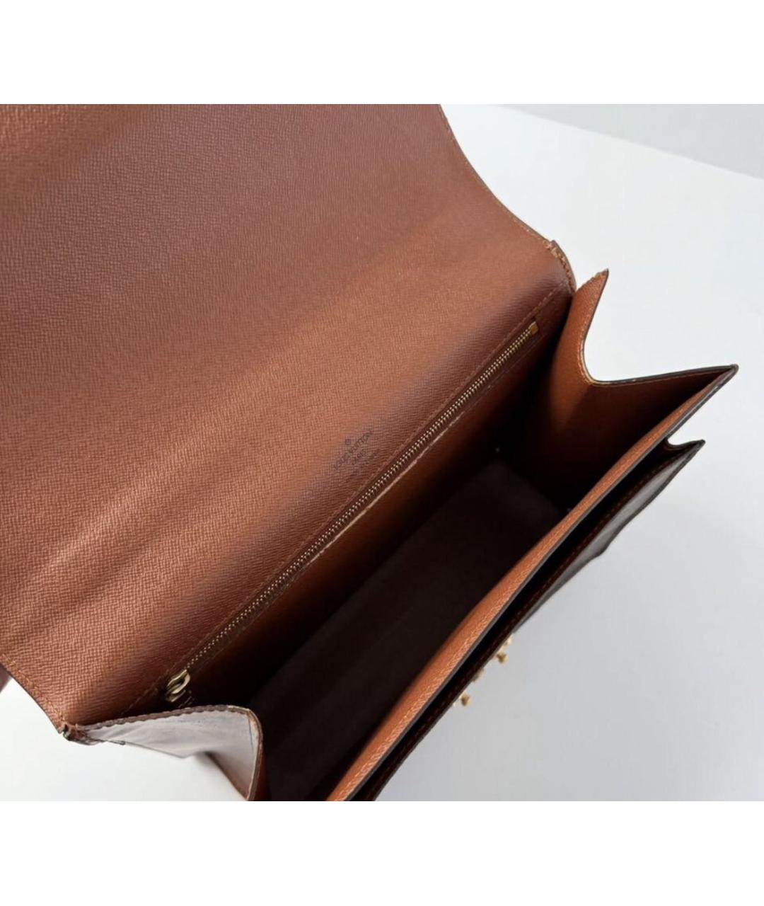 LOUIS VUITTON Коричневая сумка с короткими ручками, фото 7