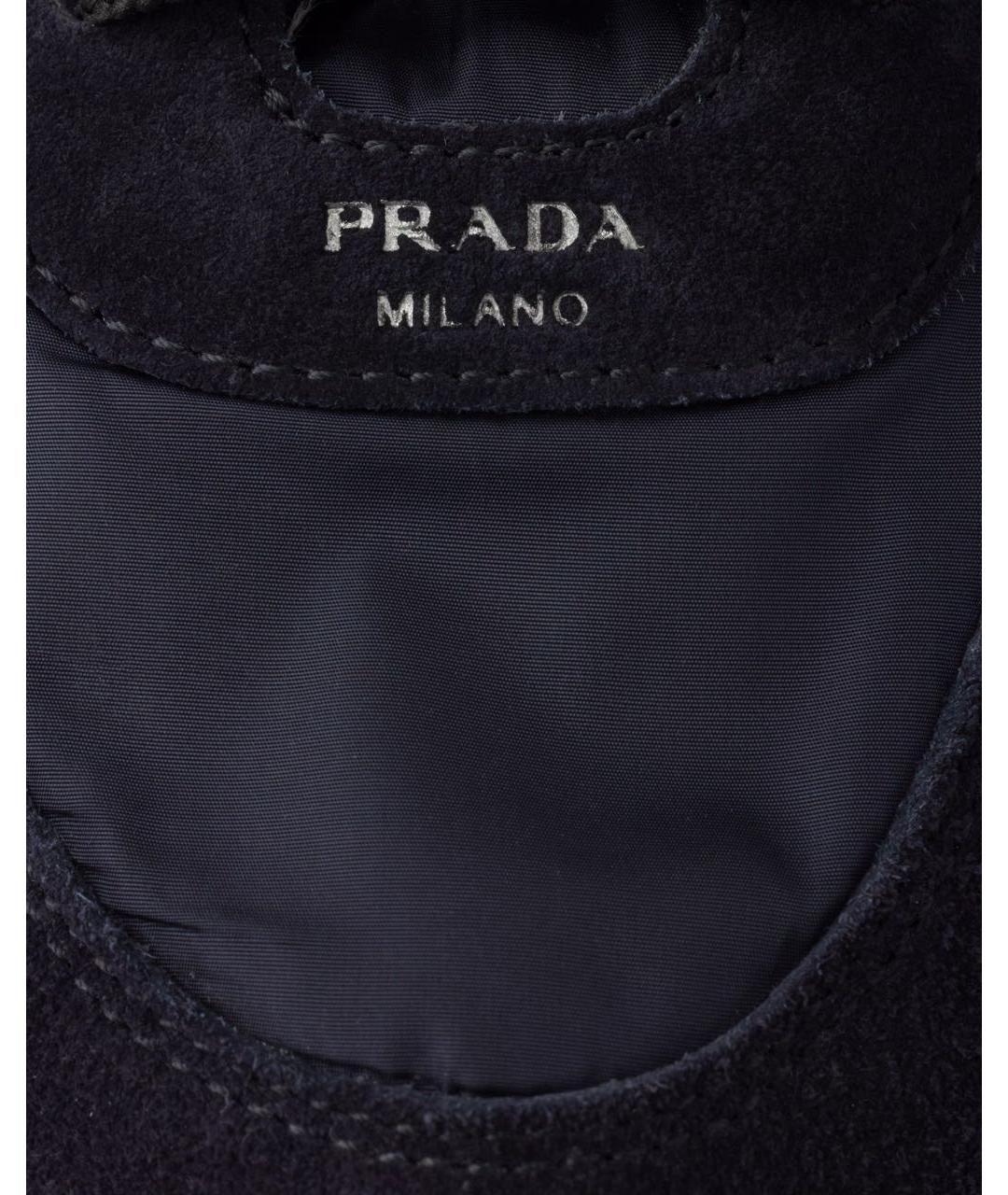 PRADA Темно-синие кроссовки, фото 5