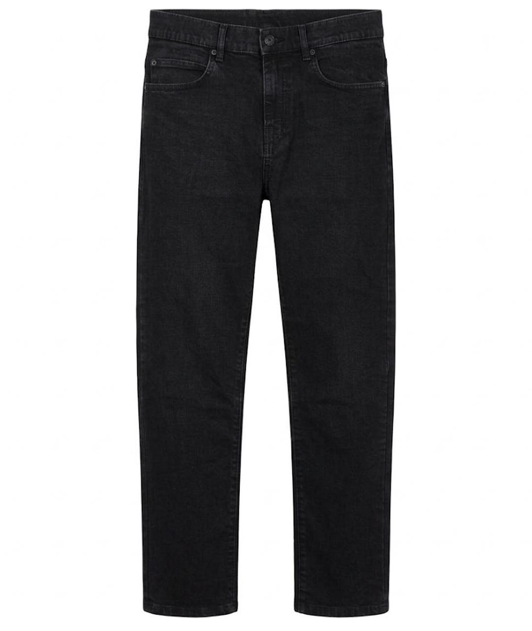 ALEXANDER MCQUEEN Серые хлопковые прямые джинсы, фото 1