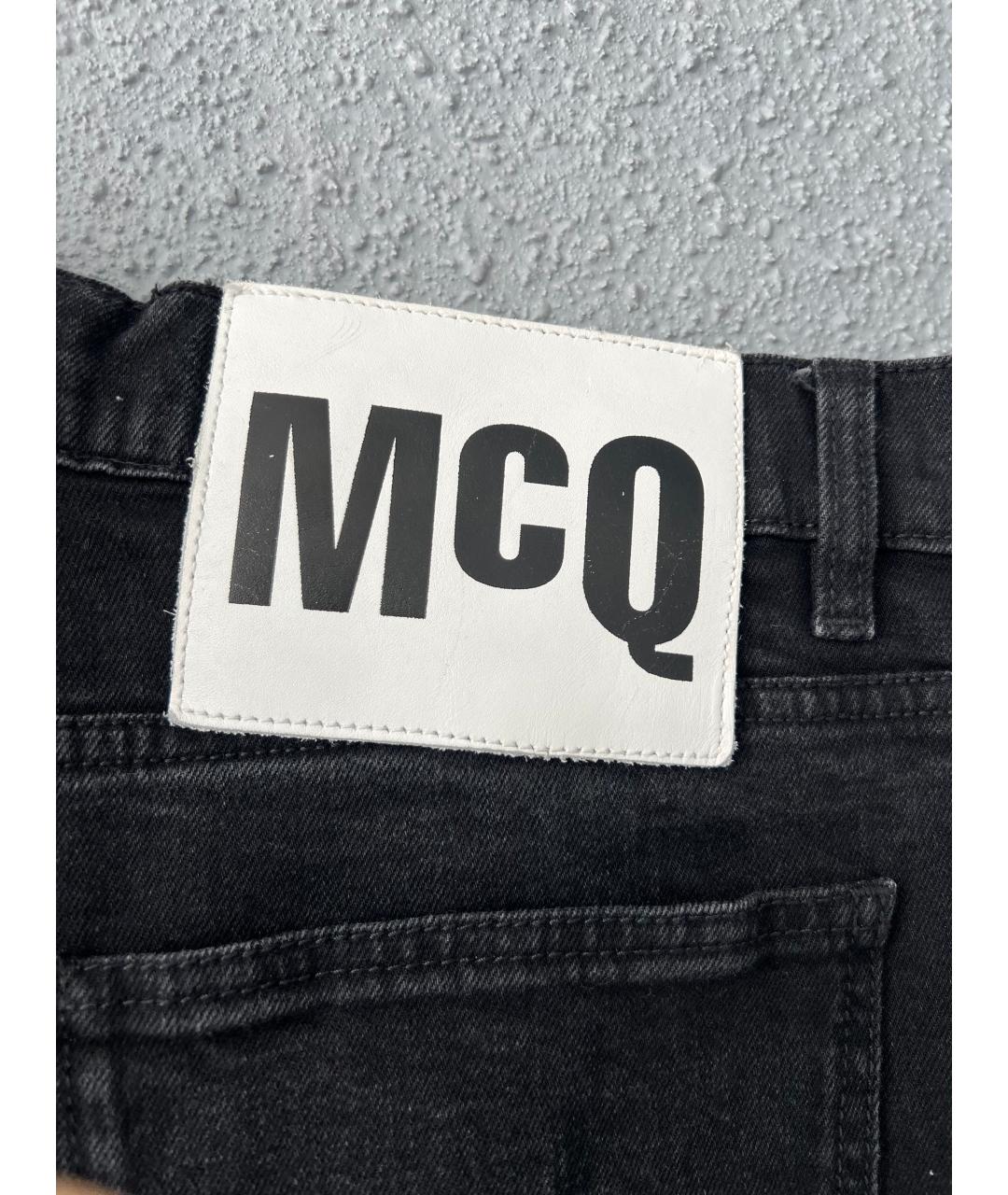 ALEXANDER MCQUEEN Серые хлопковые прямые джинсы, фото 5