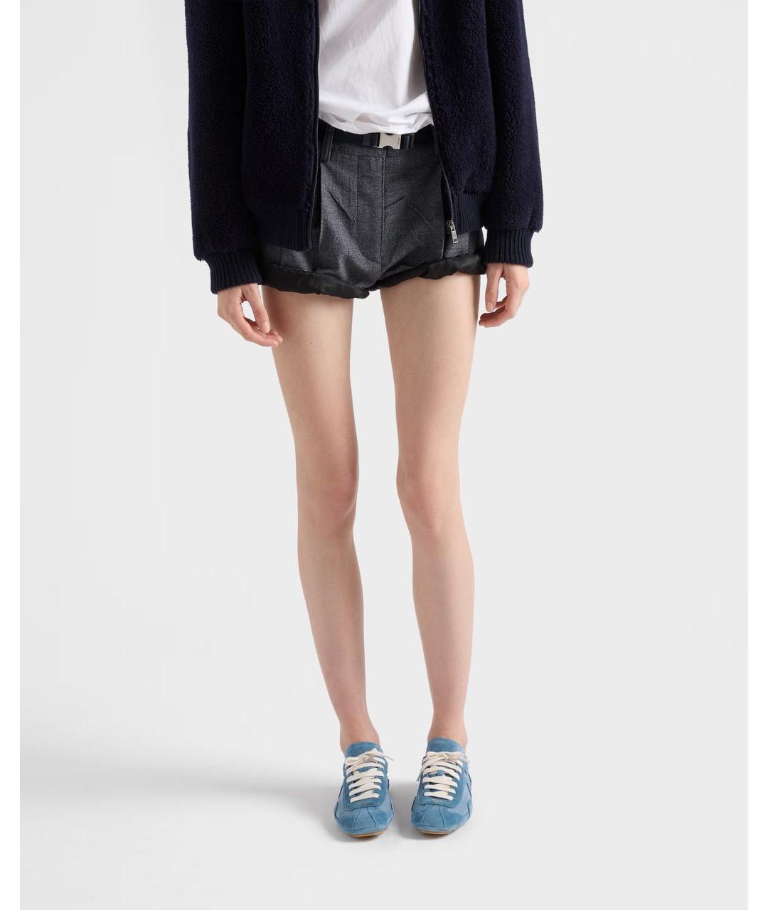 PRADA Голубые кроссовки, фото 3