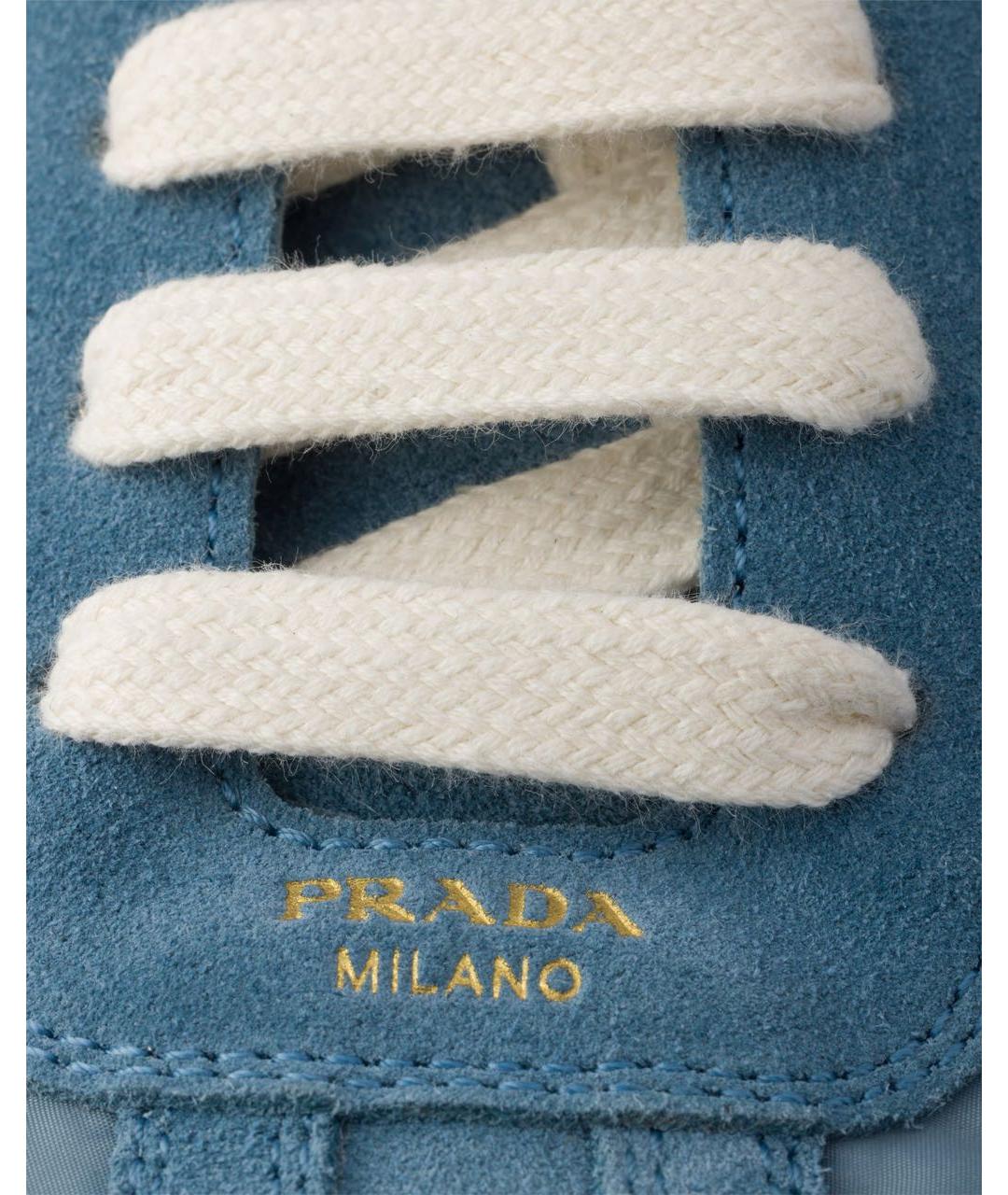 PRADA Голубые кроссовки, фото 7