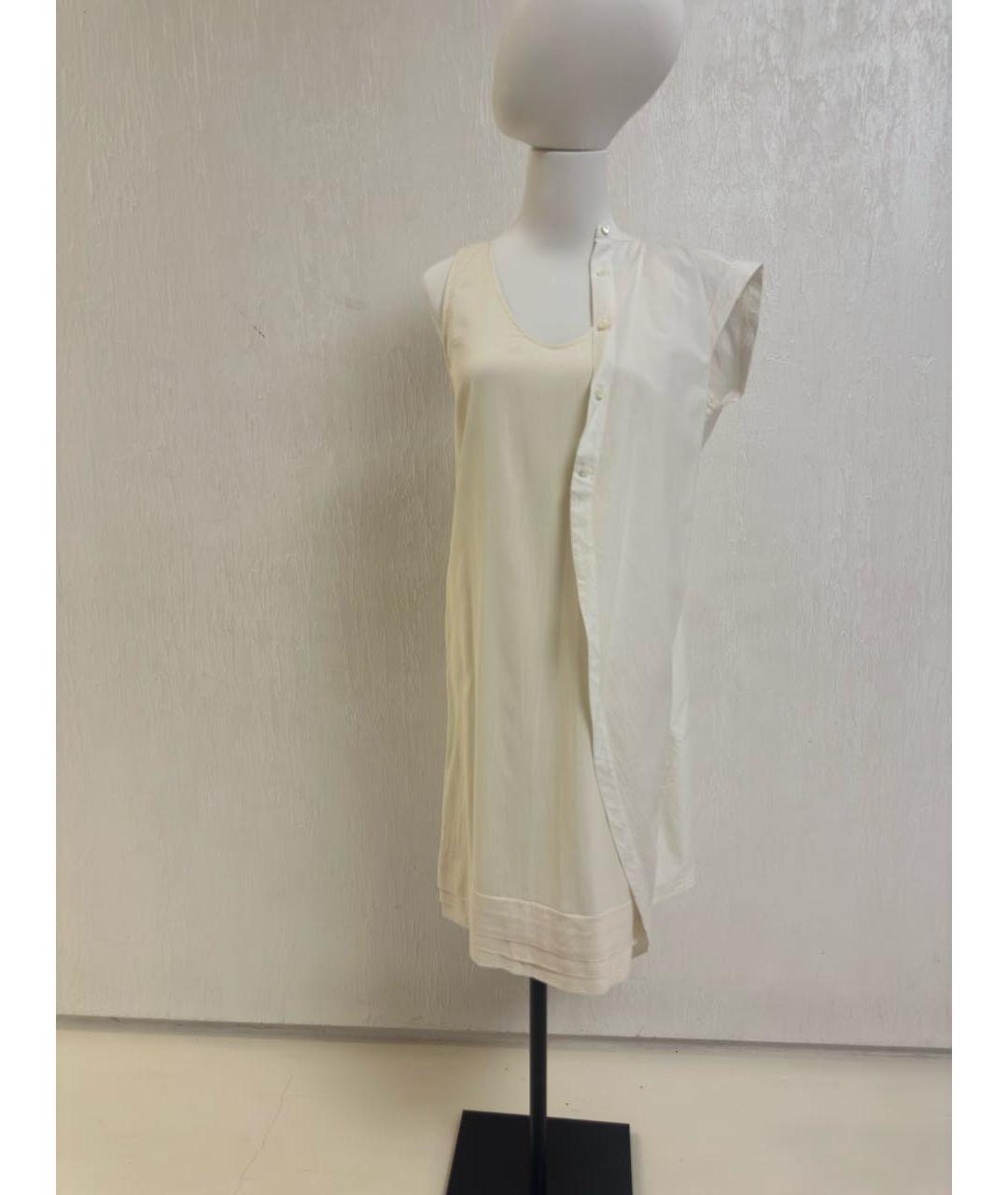 BRUNELLO CUCINELLI Белый шелковый костюм с юбками, фото 8