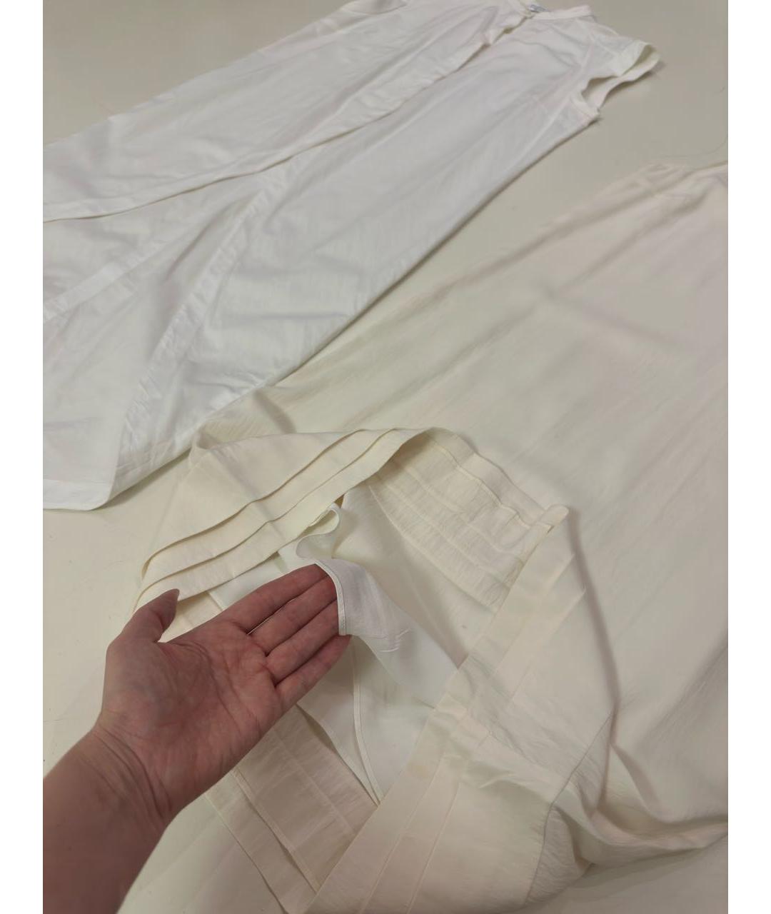 BRUNELLO CUCINELLI Белый шелковый костюм с юбками, фото 7