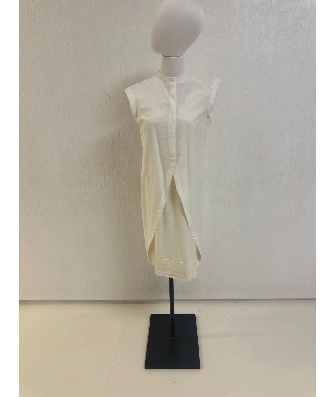 BRUNELLO CUCINELLI Белый шелковый костюм с юбками, фото 2