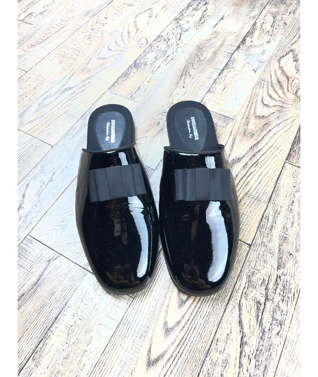 DSQUARED2 Черные кожаные туфли, фото 2