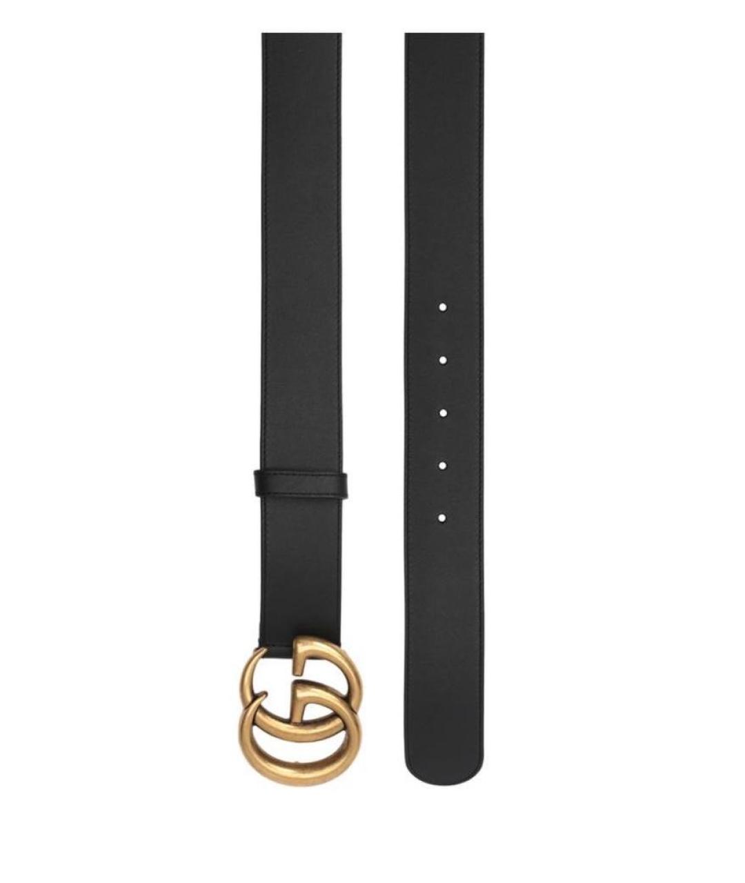 GUCCI Черный кожаный ремень, фото 3