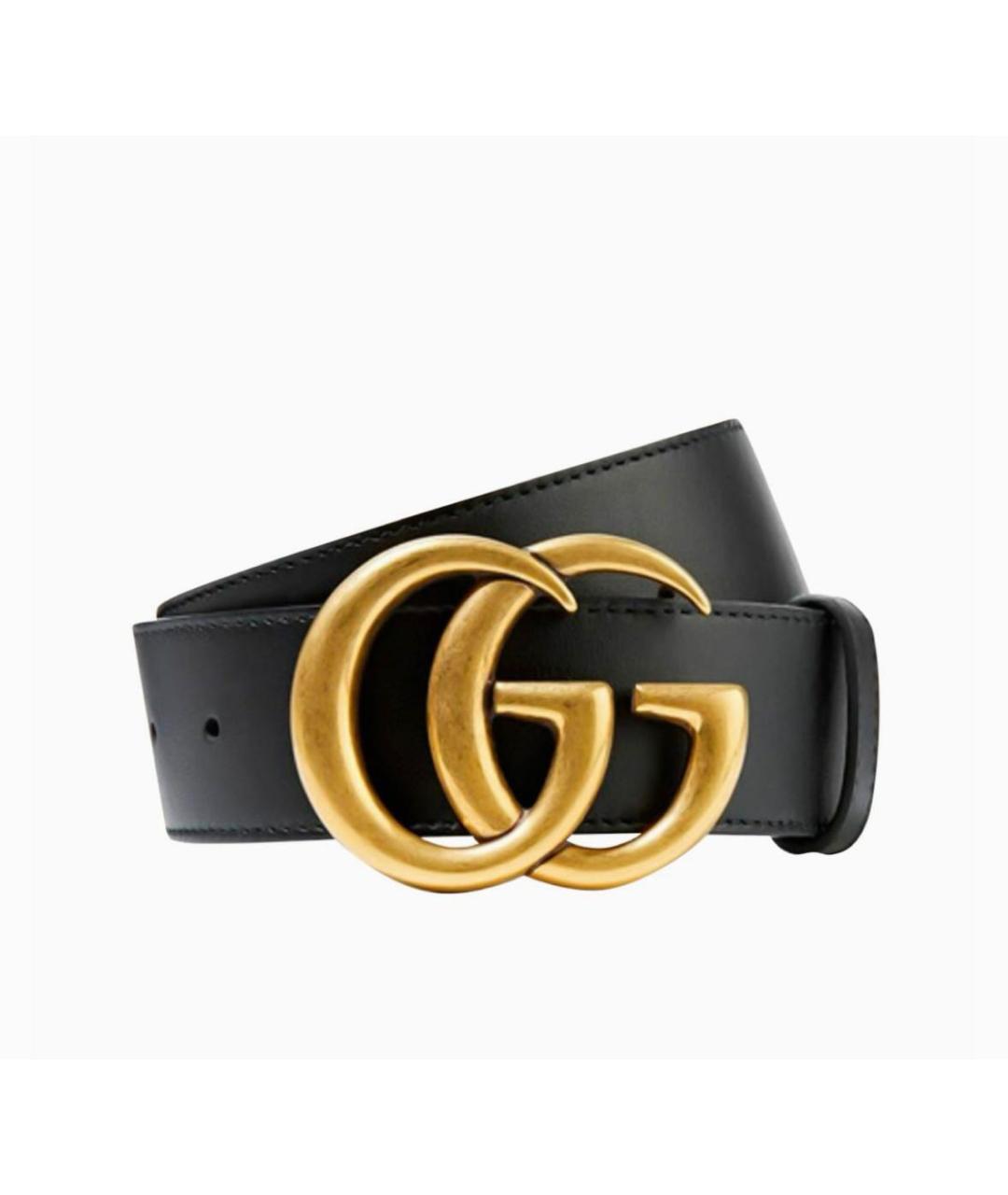 GUCCI Черный кожаный ремень, фото 4