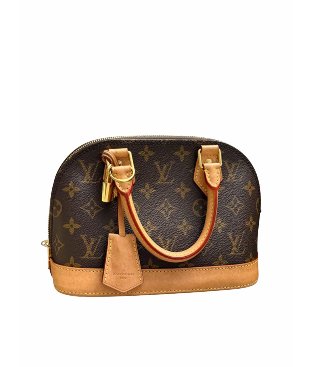 LOUIS VUITTON Коричневая сумка с короткими ручками, фото 1