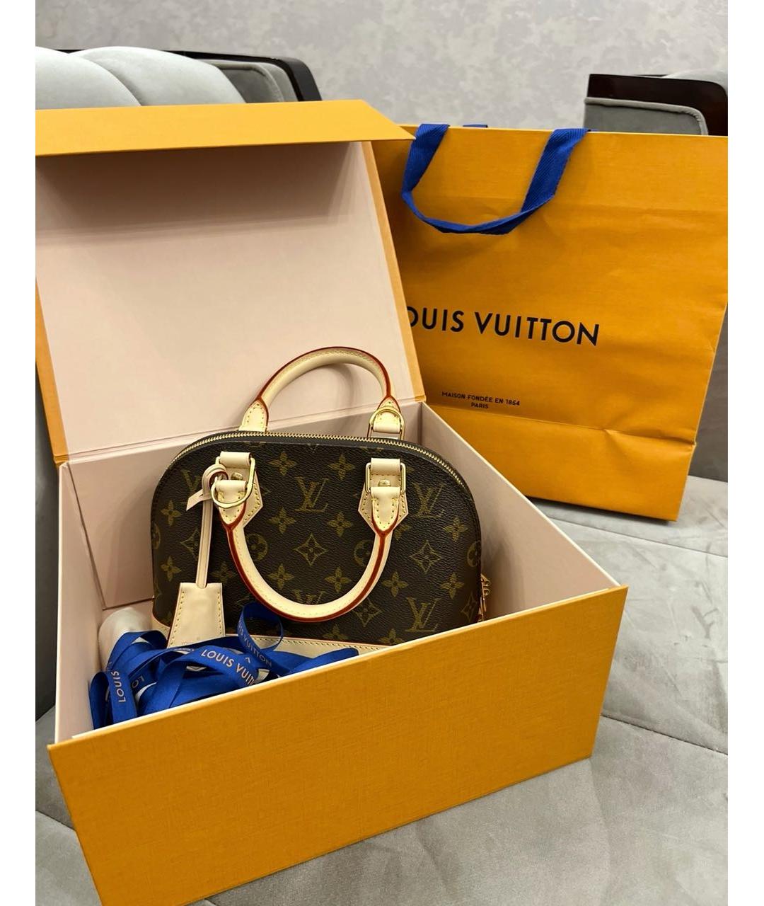 LOUIS VUITTON Коричневая сумка с короткими ручками, фото 8