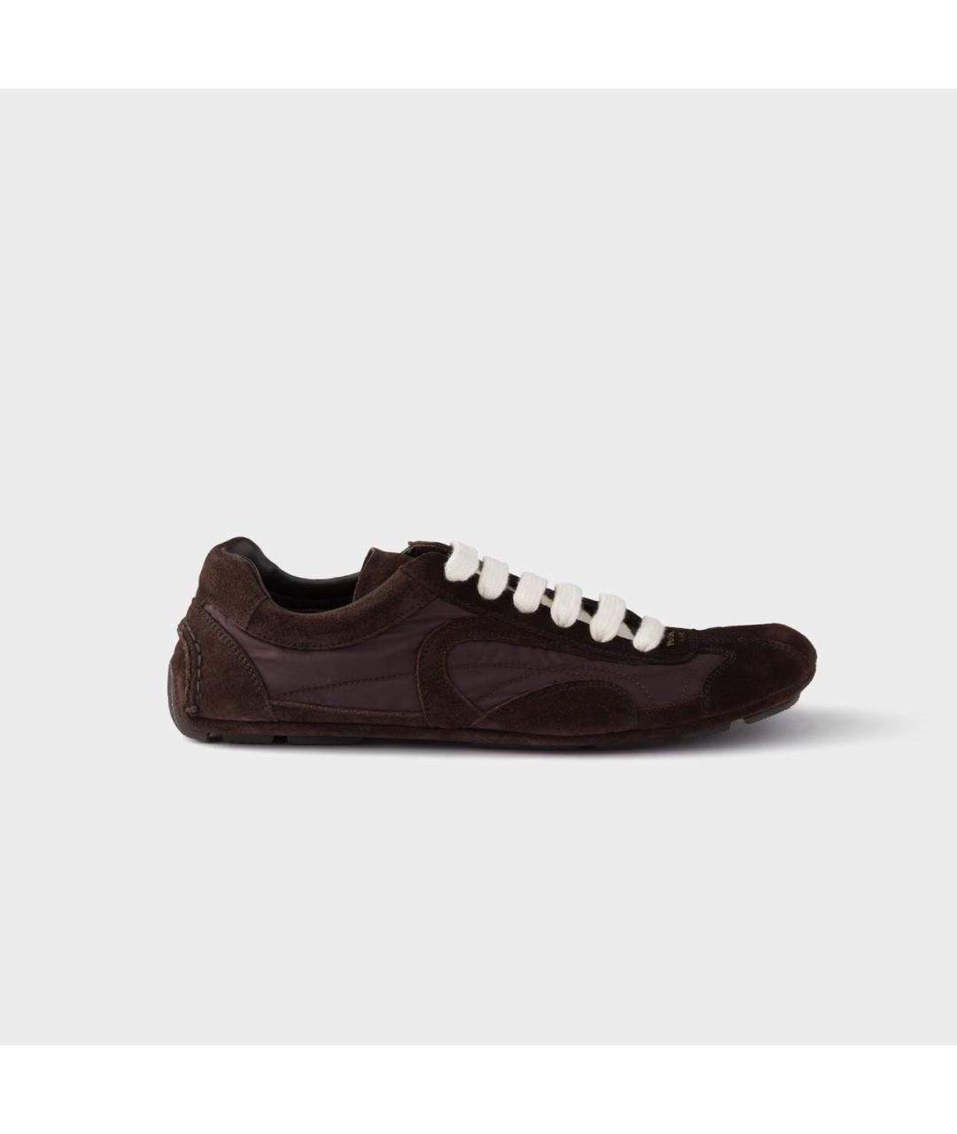 PRADA Коричневые кроссовки, фото 7