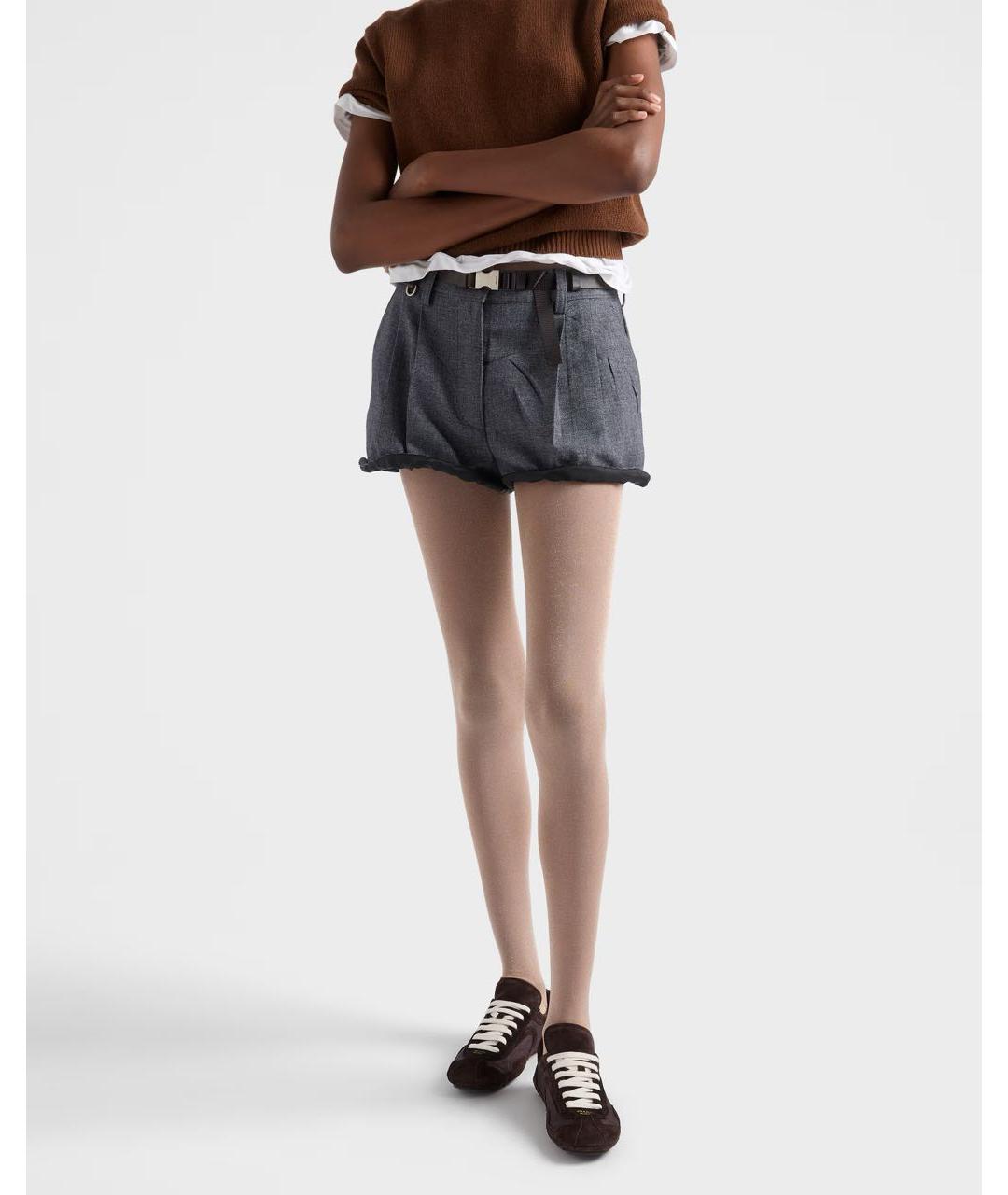 PRADA Коричневые кроссовки, фото 3