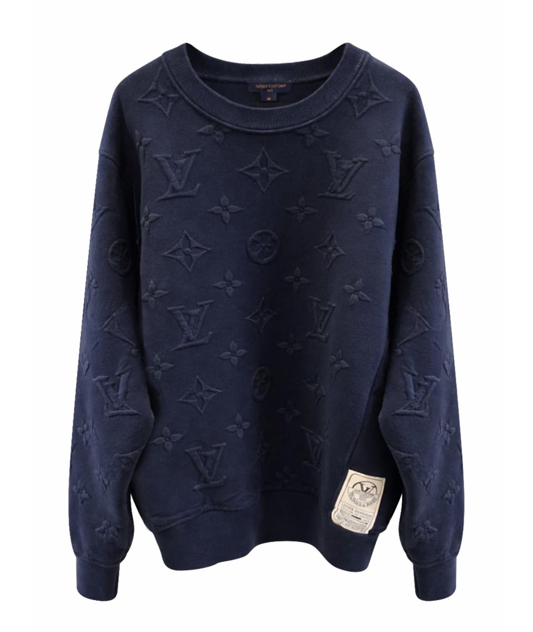 LOUIS VUITTON Темно-синие хлопковые спортивные брюки и шорты, фото 1