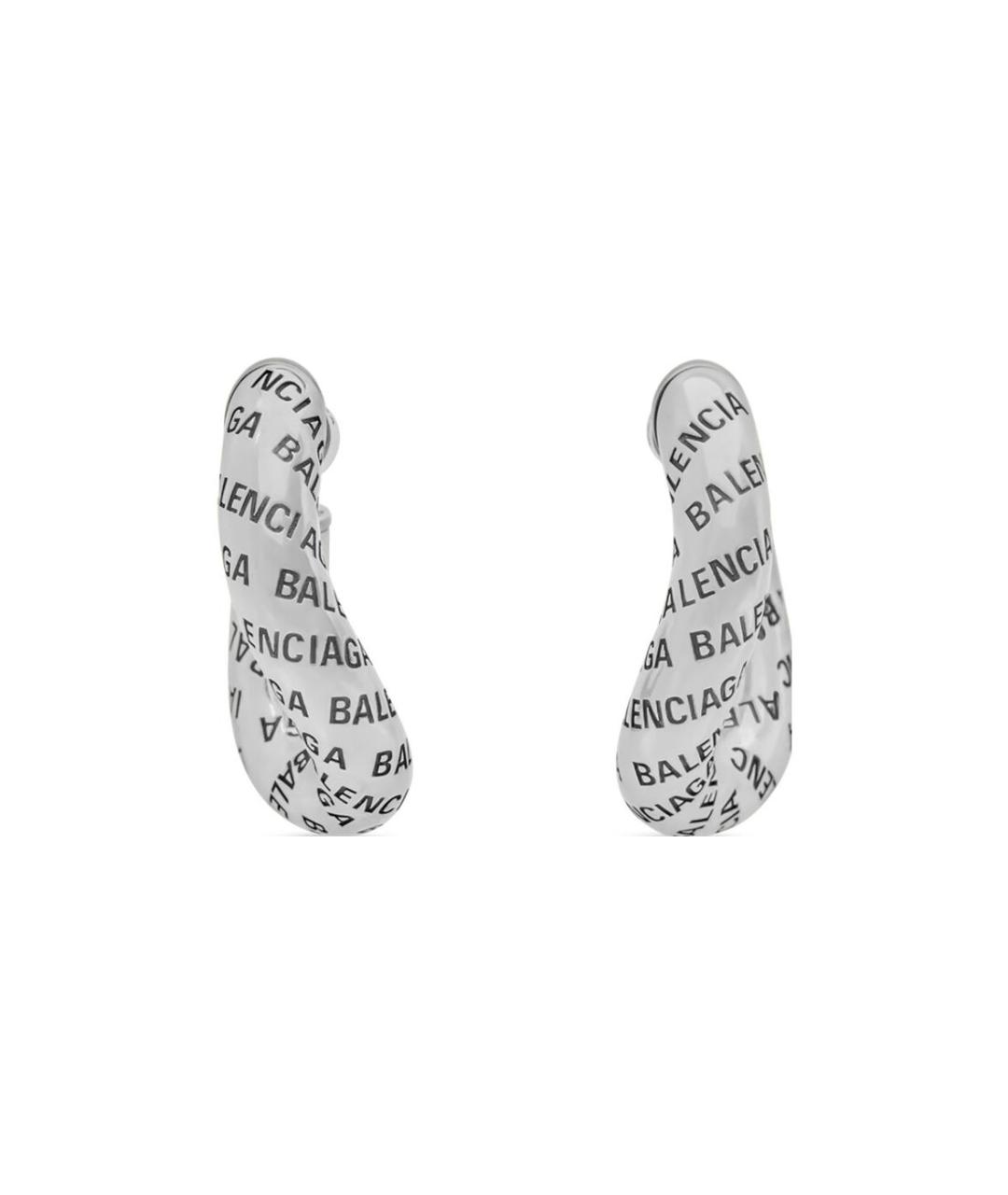BALENCIAGA Серебряные серьги, фото 4