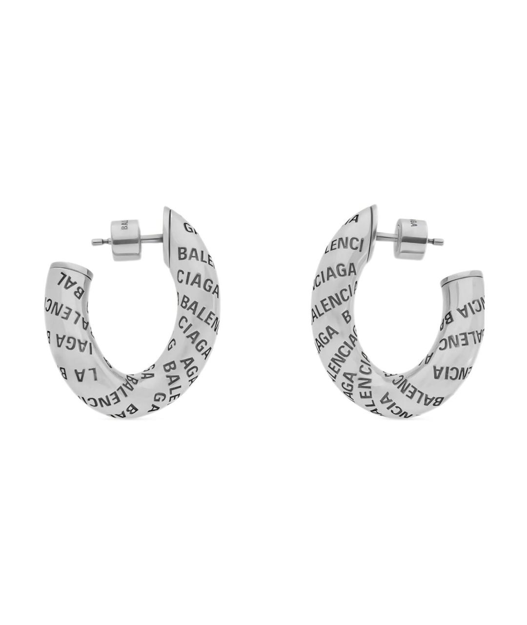 BALENCIAGA Серебряные серьги, фото 2