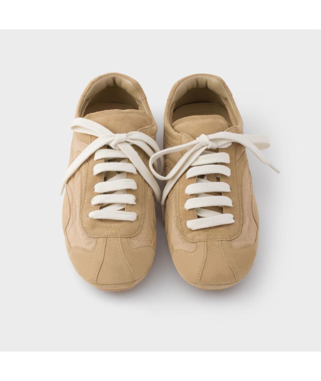PRADA Коричневые кроссовки, фото 4