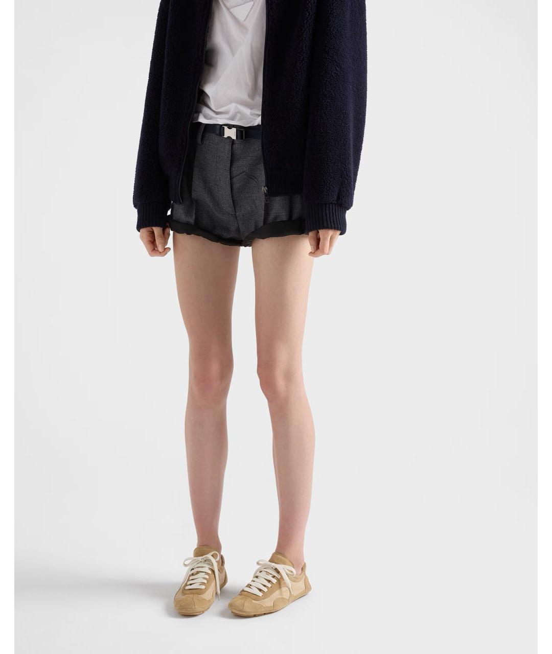 PRADA Коричневые кроссовки, фото 3