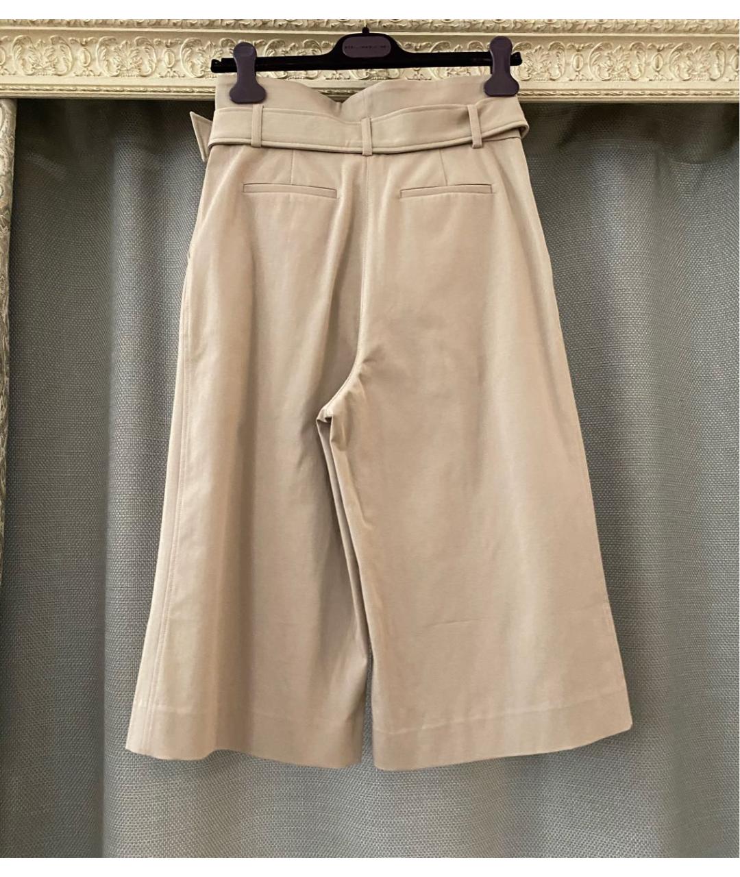 P.A.R.O.S.H. Бежевые хлопко-эластановые шорты, фото 8