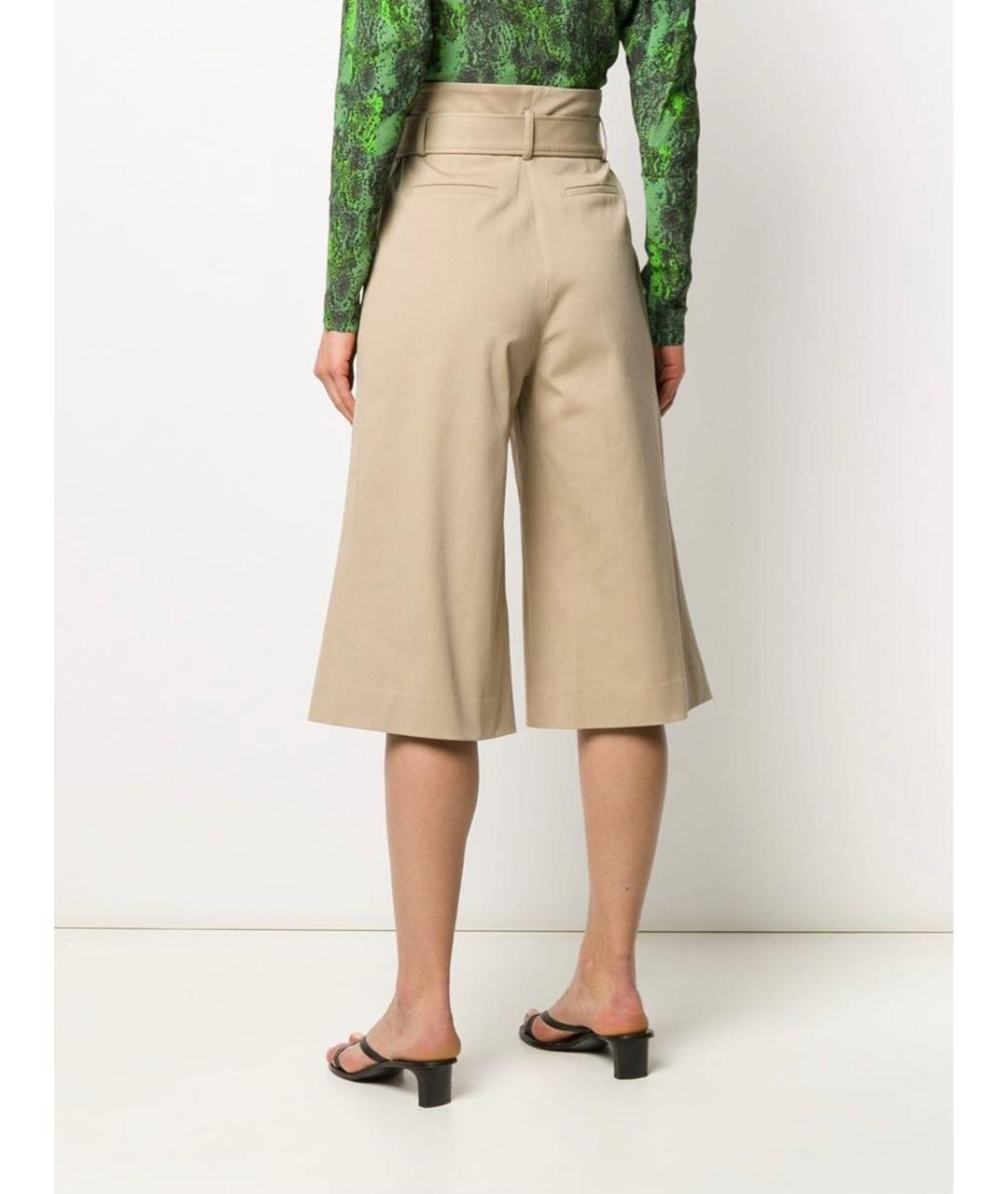P.A.R.O.S.H. Бежевые хлопко-эластановые шорты, фото 4