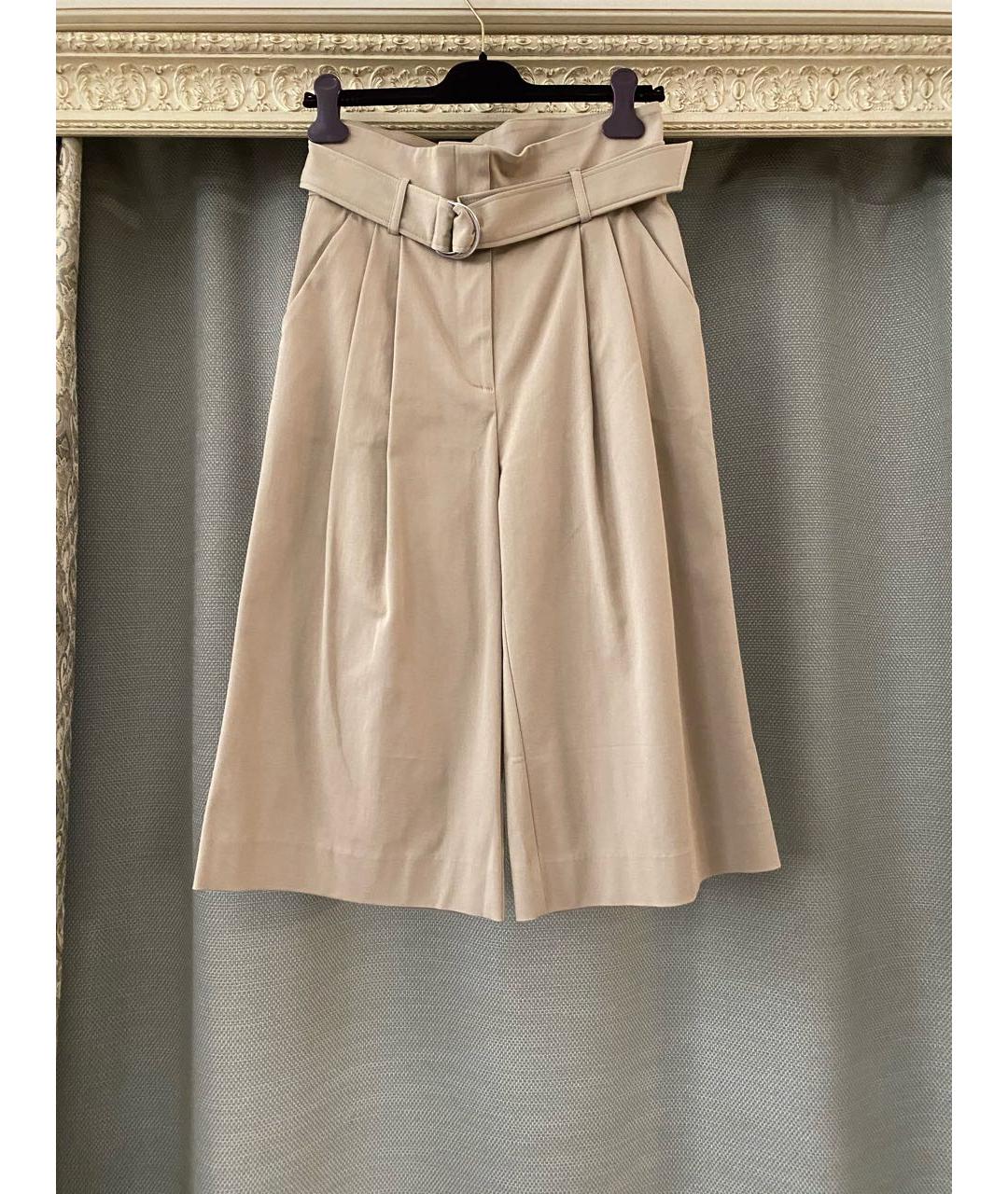 P.A.R.O.S.H. Бежевые хлопко-эластановые шорты, фото 7