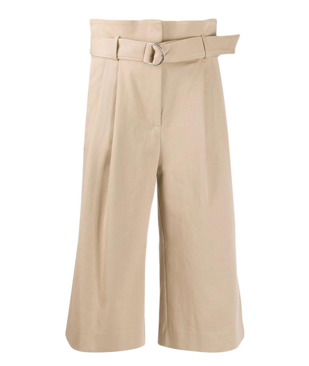 P.A.R.O.S.H. Бежевые хлопко-эластановые шорты, фото 9