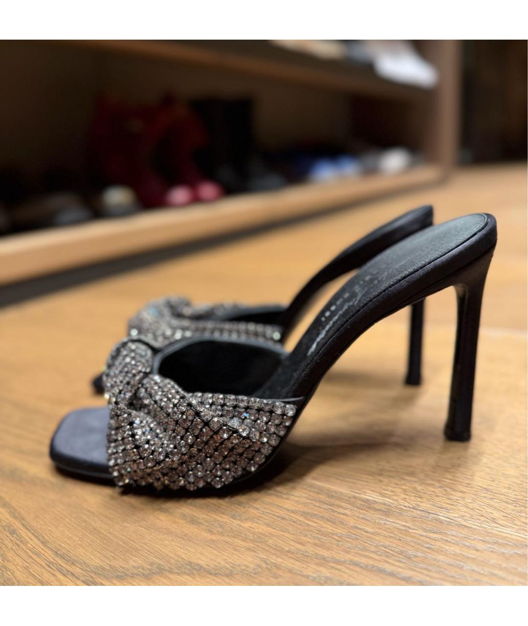 SERGIO ROSSI Черные босоножки, фото 5