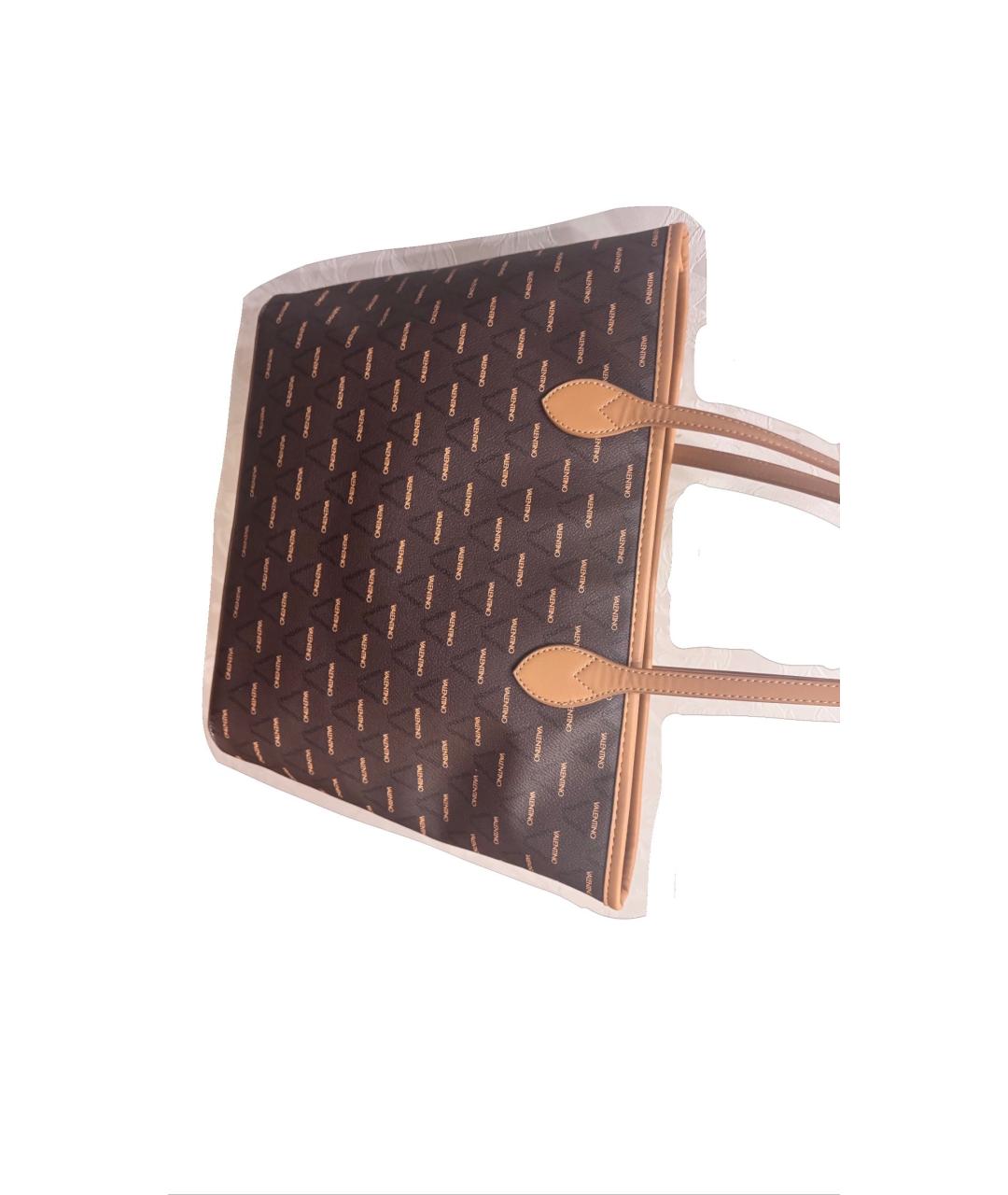 VALENTINO Коричневая сумка тоут, фото 3