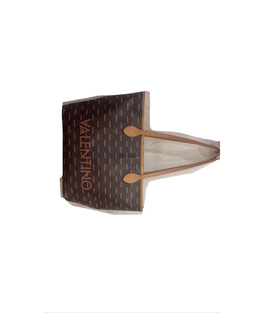 VALENTINO Коричневая сумка тоут, фото 5